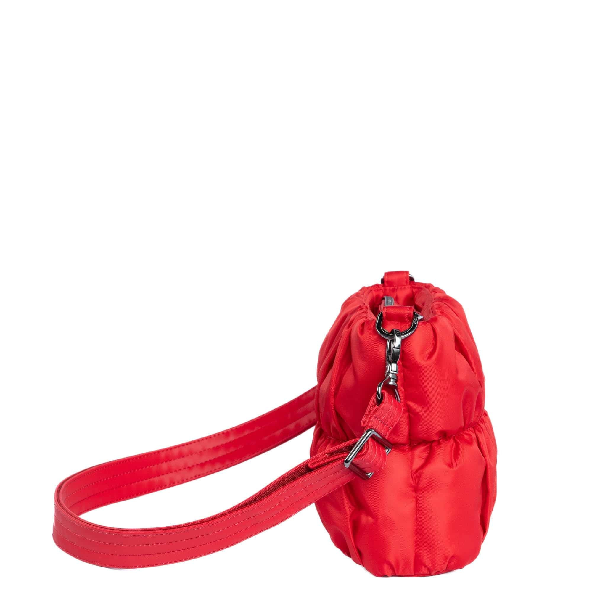 Flounce Ruched Crossbody Bag - POPPY RED - Flounce_PoppyRed_03